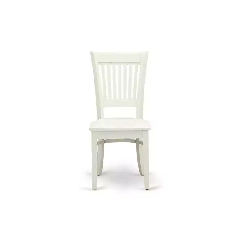 Chaises de salle à manger en bois HomeStock, lot de 2 - Siège en bois et dossier à lattes