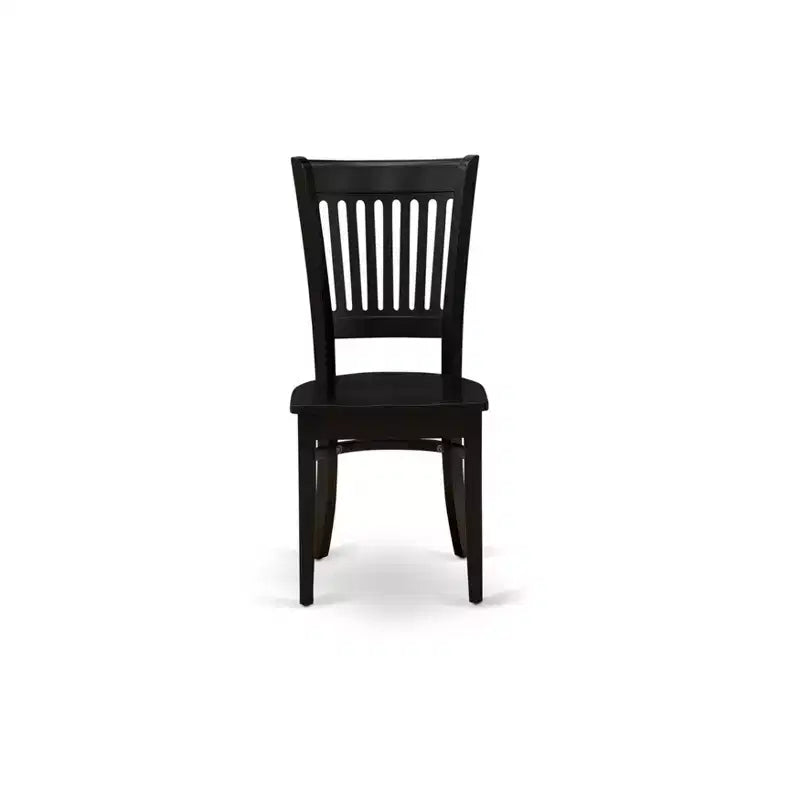 Chaises de salle à manger en bois HomeStock, lot de 2 - Siège en bois et dossier à lattes
