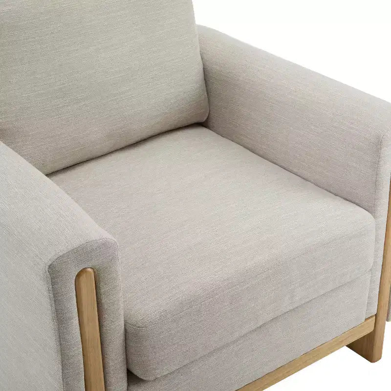 Christopher Knight Home Torrie, fauteuil d'appoint moderne en hévéa rembourré (lot de 2)