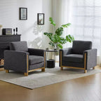 Christopher Knight Home Torrie, fauteuil d'appoint moderne en hévéa rembourré (lot de 2)
