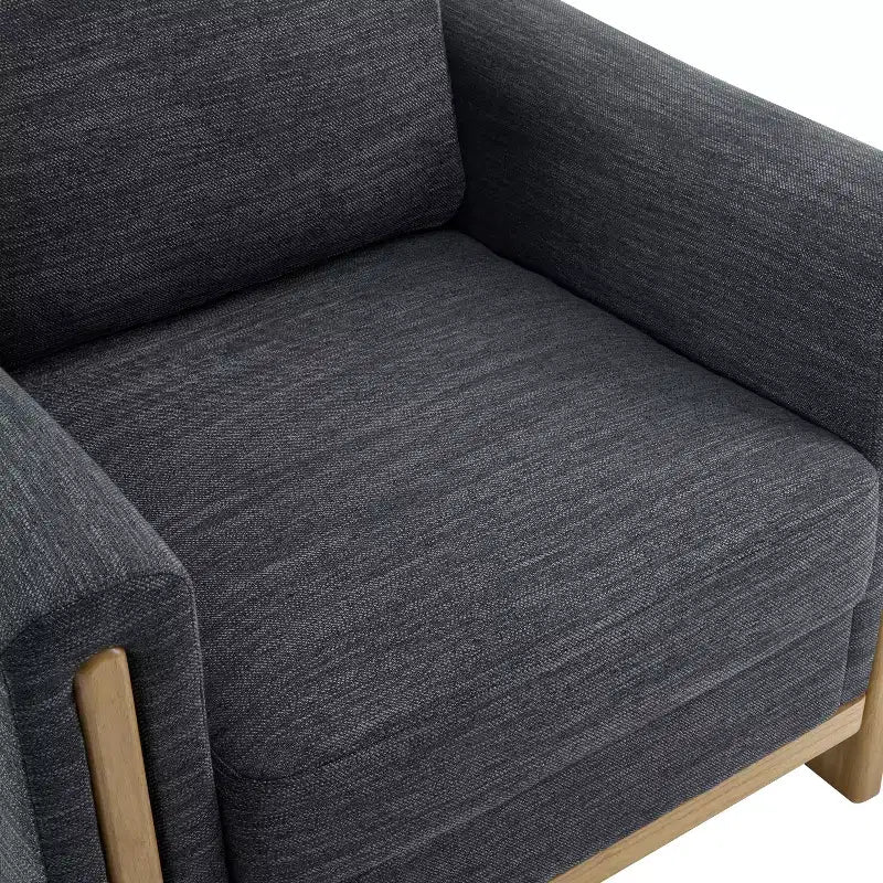 Christopher Knight Home Torrie, fauteuil d'appoint moderne en hévéa rembourré (lot de 2)