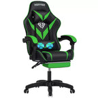 Chaise de massage gaming ergonomique Hoffree pour enfants avec repose-pieds et réglable