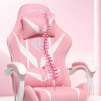 Chaise de massage gaming ergonomique Hoffree pour enfants avec repose-pieds et réglable
