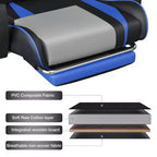 Chaise de massage gaming ergonomique Hoffree pour enfants avec repose-pieds et réglable