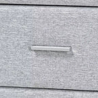 Ensemble de chambre à coucher 4 pièces Baxton Studio Cadmus moderne en tissu gris clair capitonné