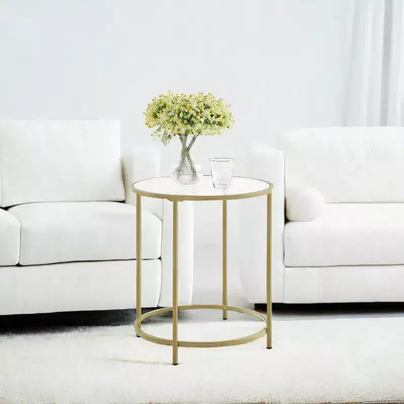 Table d'appoint Tables de bout Tables de bout de salon Table d'appoint de salon Table en verre Table d'appoint en verre Petite table d'appoint ronde
