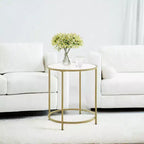Table d'appoint Tables de bout Tables de bout de salon Table d'appoint de salon Table en verre Table d'appoint en verre Petite table d'appoint ronde