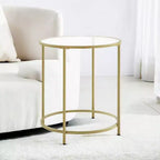 Table d'appoint Tables de bout Tables de bout de salon Table d'appoint de salon Table en verre Table d'appoint en verre Petite table d'appoint ronde