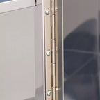 Armoire à pharmacie éclairée par LED avec miroir, organisateur de salle de bain mural à brancher avec 3 étagères de rangement