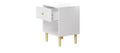GDFStudio Crystal 23.22 H Wooden Nightstand with Drawer and Shelf