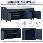Banc de chambre AndMakers de 43,5 po avec 3 portes