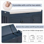 Banc de chambre AndMakers de 43,5 po avec 3 portes