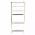 Gwyneth Closet - Vanity, White Faux Marble and Golden Bronze