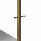 Gwyneth Closet - Coiffeuse, faux marbre blanc et bronze doré