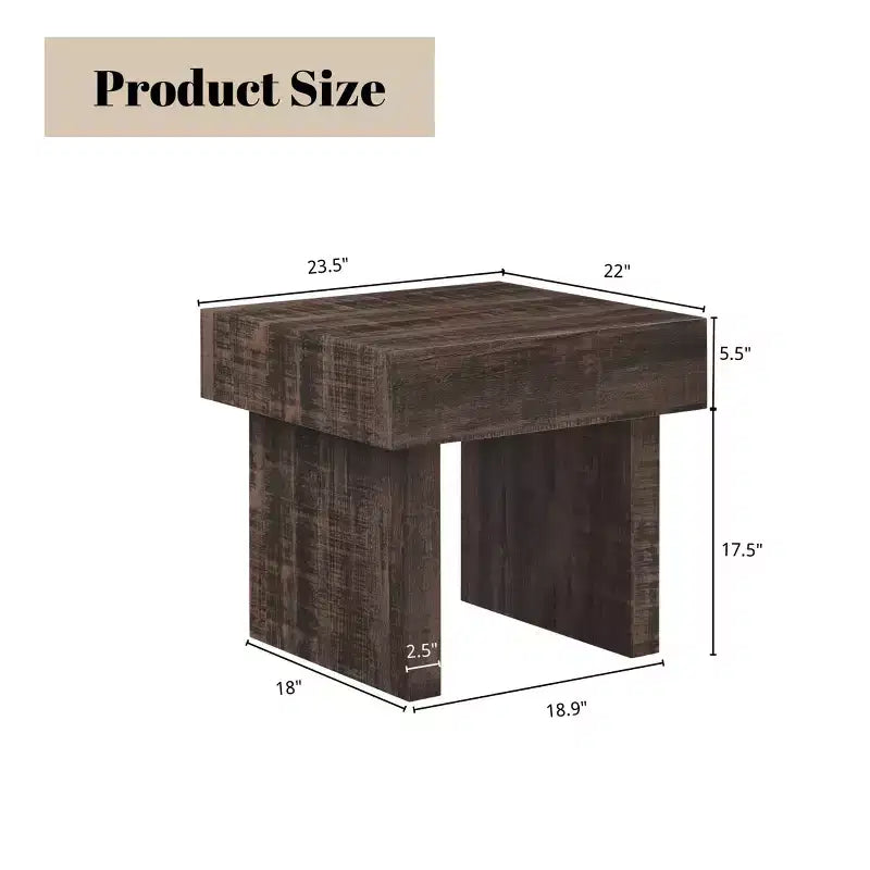 Table d'appoint moderne Roundhill Furniture Athens