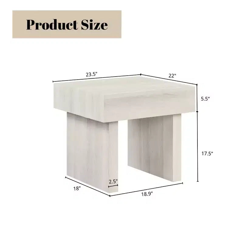 Table d'appoint moderne Roundhill Furniture Athens