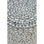 Jofran, Table d'appoint en petites coquilles Capiz fabriquées à la main, modèle Global Archive Terrazzo - Couleur marron