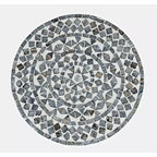 Jofran, Table d'appoint en petites coquilles Capiz fabriquées à la main, modèle Global Archive Terrazzo - Couleur marron