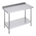 VEVOR 24 x 48 x 36 Inch Stainless Steel Work Table, Commercial Food Prep Worktable Heavy Duty Prep Worktable, Metal Work Table with Adjustable Height