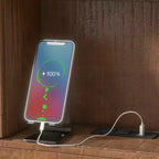 Lit de repos double GDFStudio Byron avec étagères de rangement et ports USB