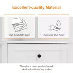 Whisen Armoire de rangement d'angle pour salle de bain, armoire d'angle avec 3 tiroirs et étagères réglables