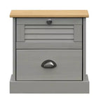 vidaXL Table de chevet Table d'appoint Rangement Bois de pin massif
