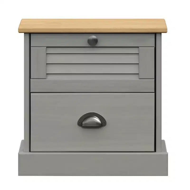 vidaXL Table de chevet Table d'appoint Rangement Bois de pin massif