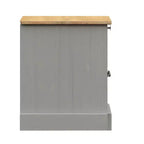 vidaXL Table de chevet Table d'appoint Rangement Bois de pin massif