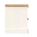 vidaXL Table de chevet Table d'appoint Rangement Bois de pin massif