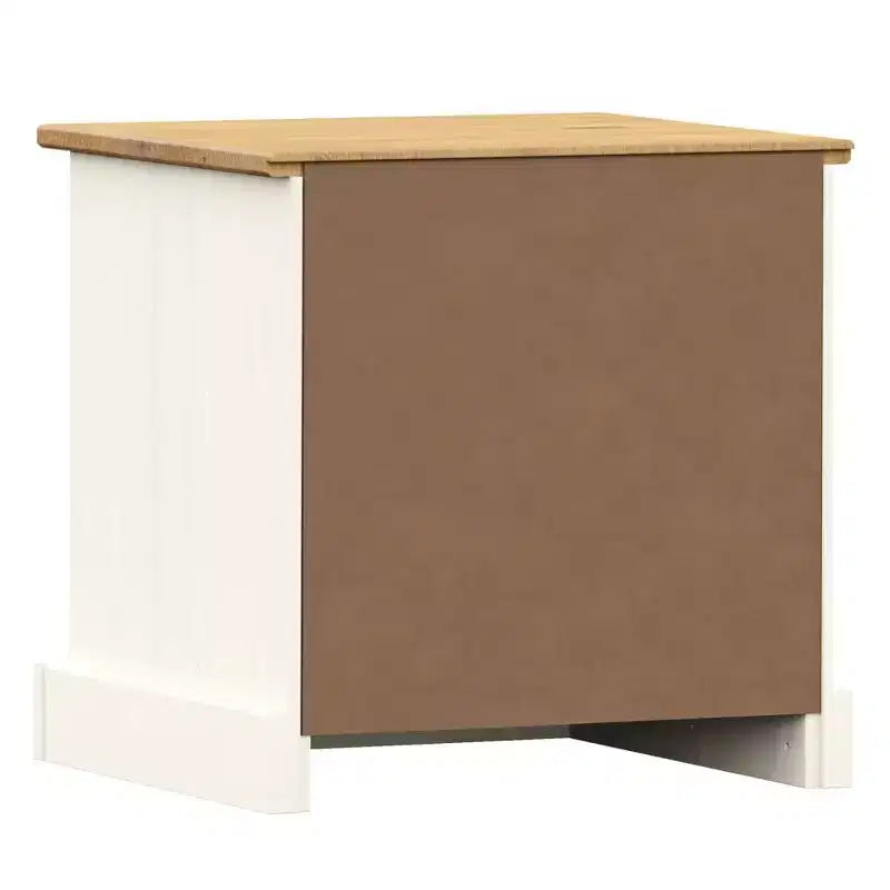 vidaXL Table de chevet Table d'appoint Rangement Bois de pin massif