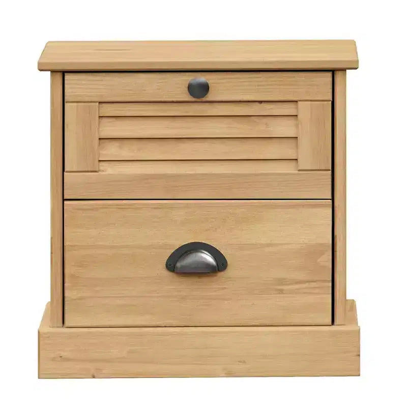vidaXL Table de chevet Table d'appoint Rangement Bois de pin massif