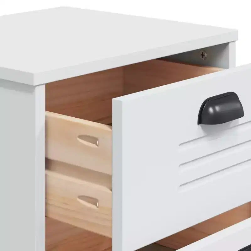 vidaXL Table de chevet Meuble d'appoint de chambre à coucher Pin massif