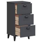 vidaXL Table de chevet Meuble d'appoint de chambre à coucher Pin massif