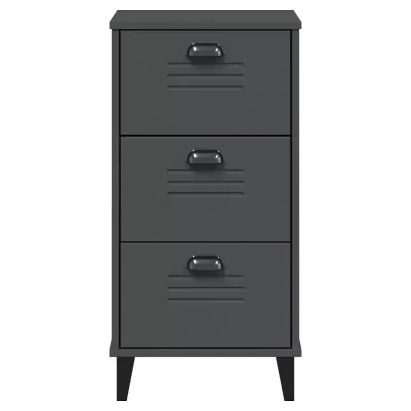 vidaXL Table de chevet Meuble d'appoint de chambre à coucher Pin massif