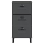 vidaXL Table de chevet Meuble d'appoint de chambre à coucher Pin massif