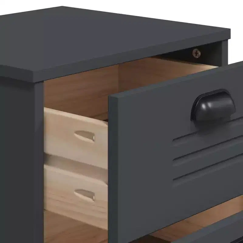 vidaXL Table de chevet Meuble d'appoint de chambre à coucher Pin massif