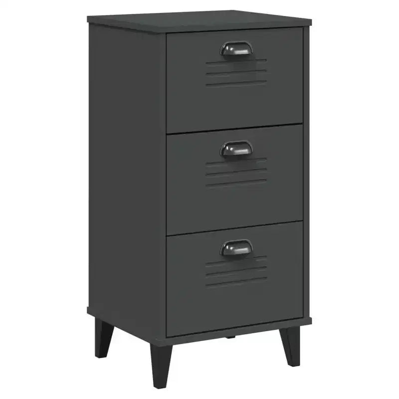 vidaXL Table de chevet Meuble d'appoint de chambre à coucher Pin massif