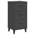 vidaXL Table de chevet Meuble d'appoint de chambre à coucher Pin massif