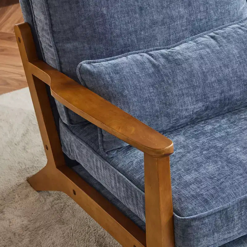 Fauteuil de salon individuel rembourré Karl Home Fauteuil d'appoint