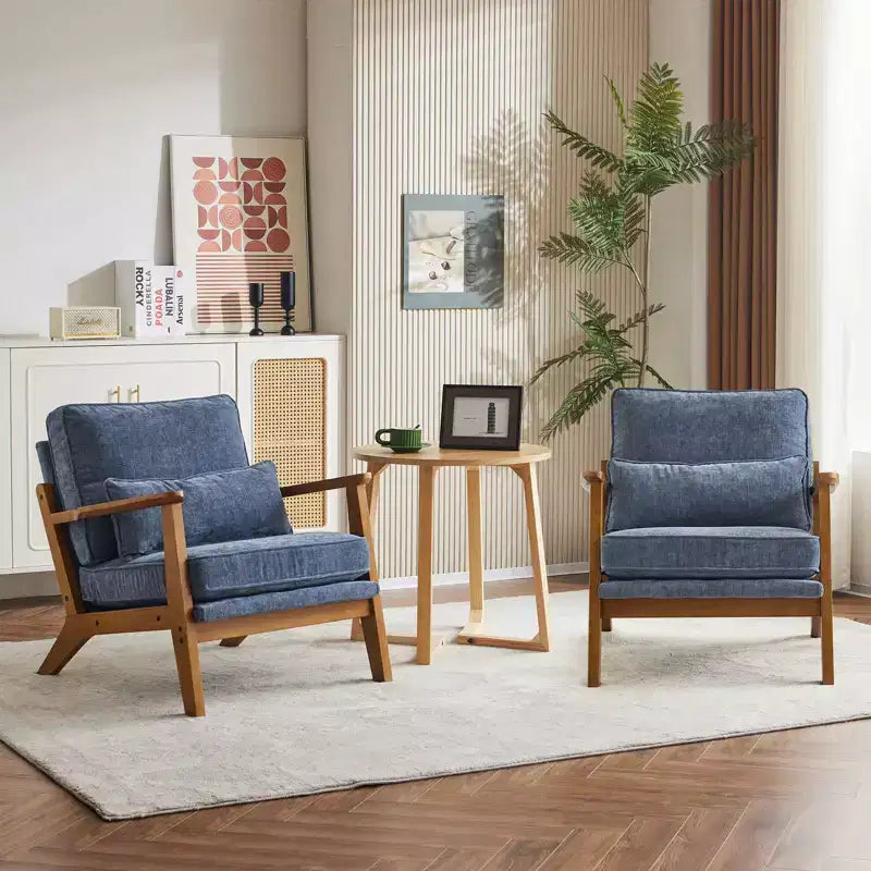 Fauteuil de salon individuel rembourré Karl Home Fauteuil d'appoint