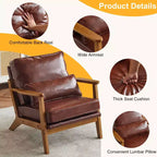 Fauteuil de salon individuel rembourré Karl Home Fauteuil d'appoint