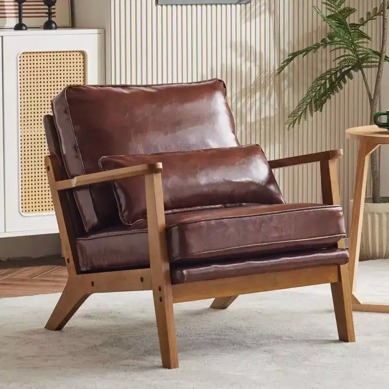 Fauteuil de salon individuel rembourré Karl Home Fauteuil d'appoint