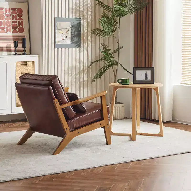 Fauteuil de salon individuel rembourré Karl Home Fauteuil d'appoint