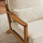 Fauteuil de salon individuel rembourré Karl Home Fauteuil d'appoint