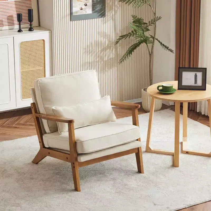 Fauteuil de salon individuel rembourré Karl Home Fauteuil d'appoint