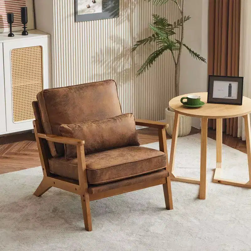 Fauteuil de salon individuel rembourré Karl Home Fauteuil d'appoint