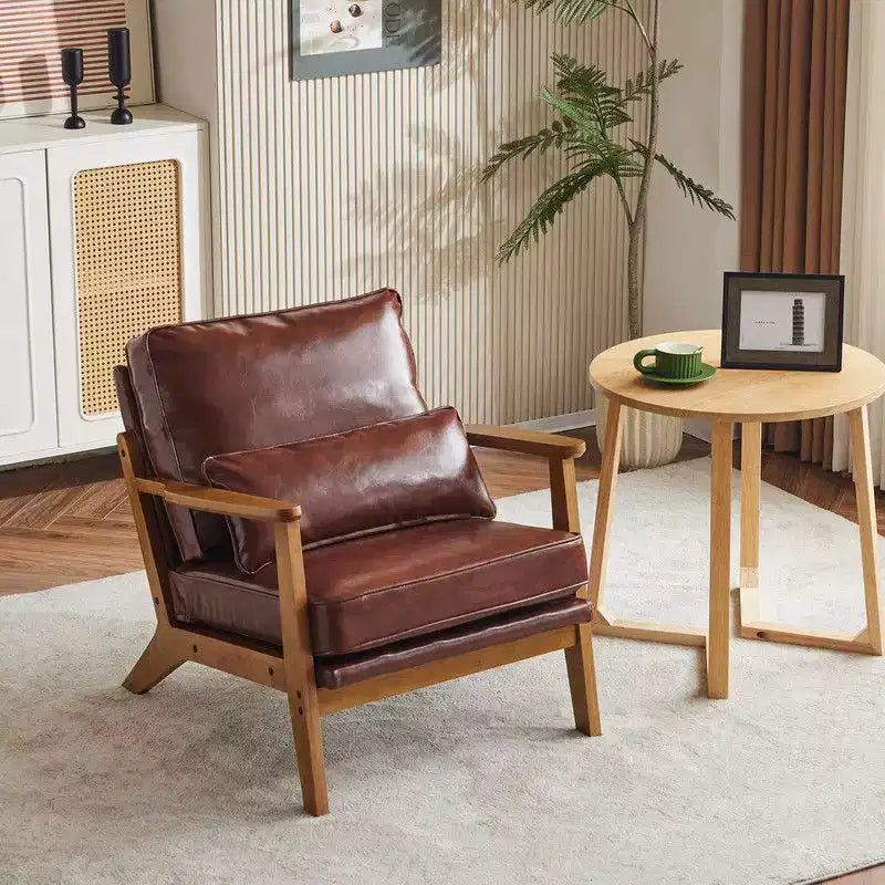 Fauteuil de salon individuel rembourré Karl Home Fauteuil d'appoint