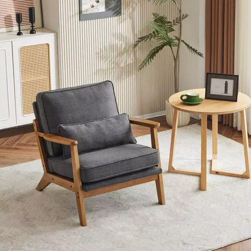 Fauteuil de salon individuel rembourré Karl Home Fauteuil d'appoint