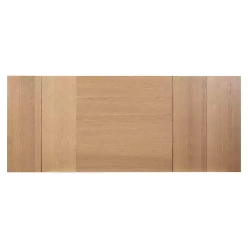 GDFStudio Ebony 82 Table à manger extensible en bois d'hévéa avec deux rallonges amovibles de 12 pouces et pieds en tréteaux