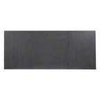 GDFStudio Ebony 82 Table à manger extensible en bois d'hévéa avec deux rallonges amovibles de 12 pouces et pieds en tréteaux